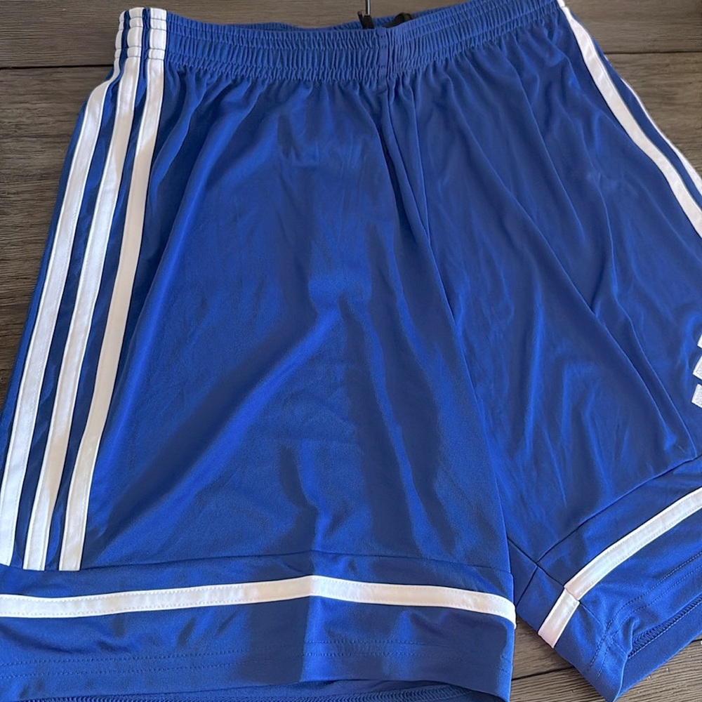NWT [Adidas] Squadra 25 Athletic Performance Wear Shorts in Royal Blue Men’s M - Picture 6 of 12